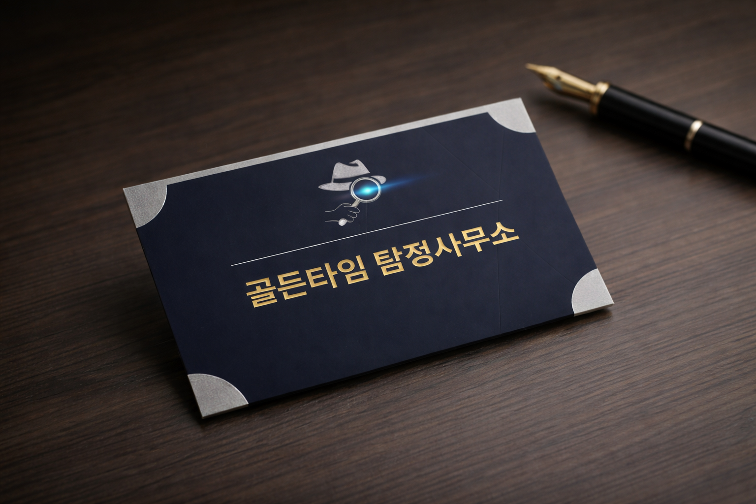 골든타임 탐정사무소 명함